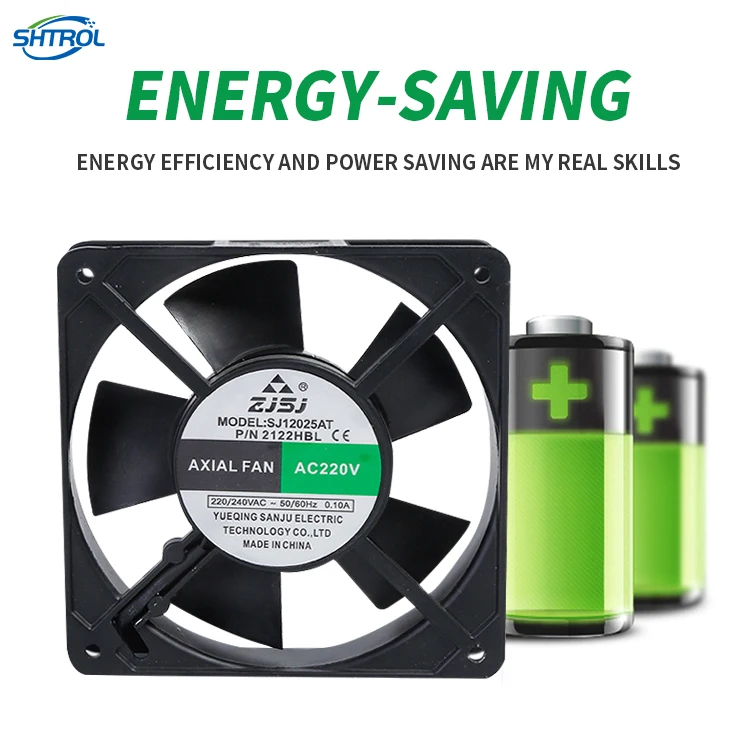 Large Volume Axial flow Ac High Temperature Resistant  Cooling Fan Chassis Cabinet Silent Exhaust Fan