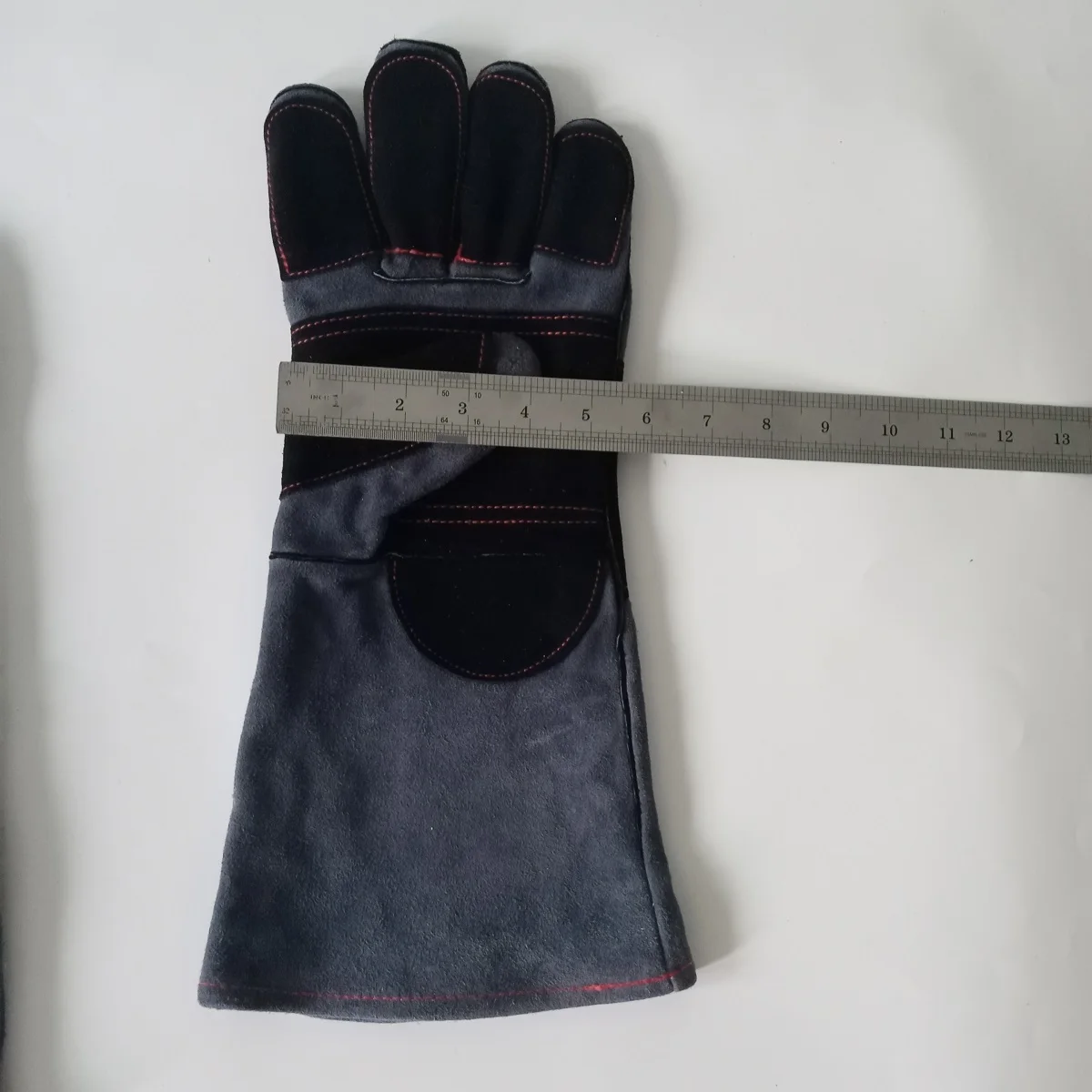 Reinforced cowhide split leather heavy duty welding gloves industrial safety hand protection uconstrct grill oven bbq gloves