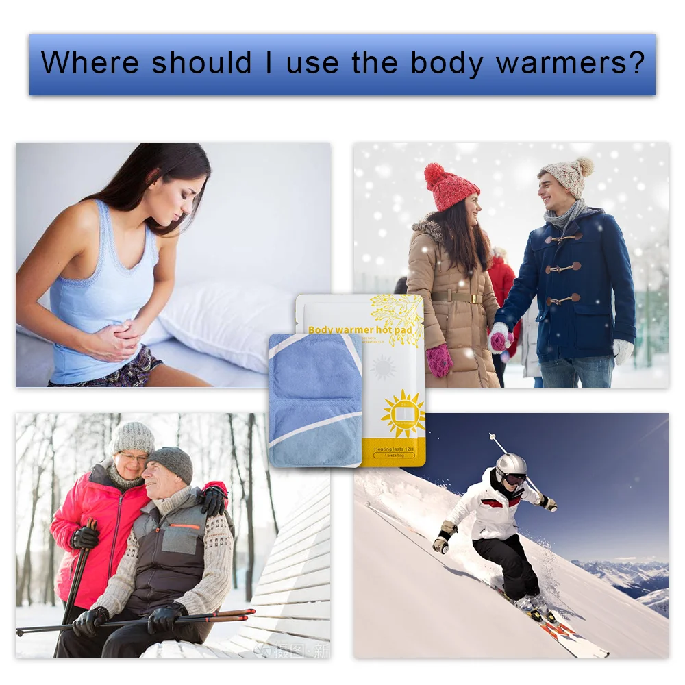 body warmer hot pad heating lasts 12 hours disposable hand warmer heat pack