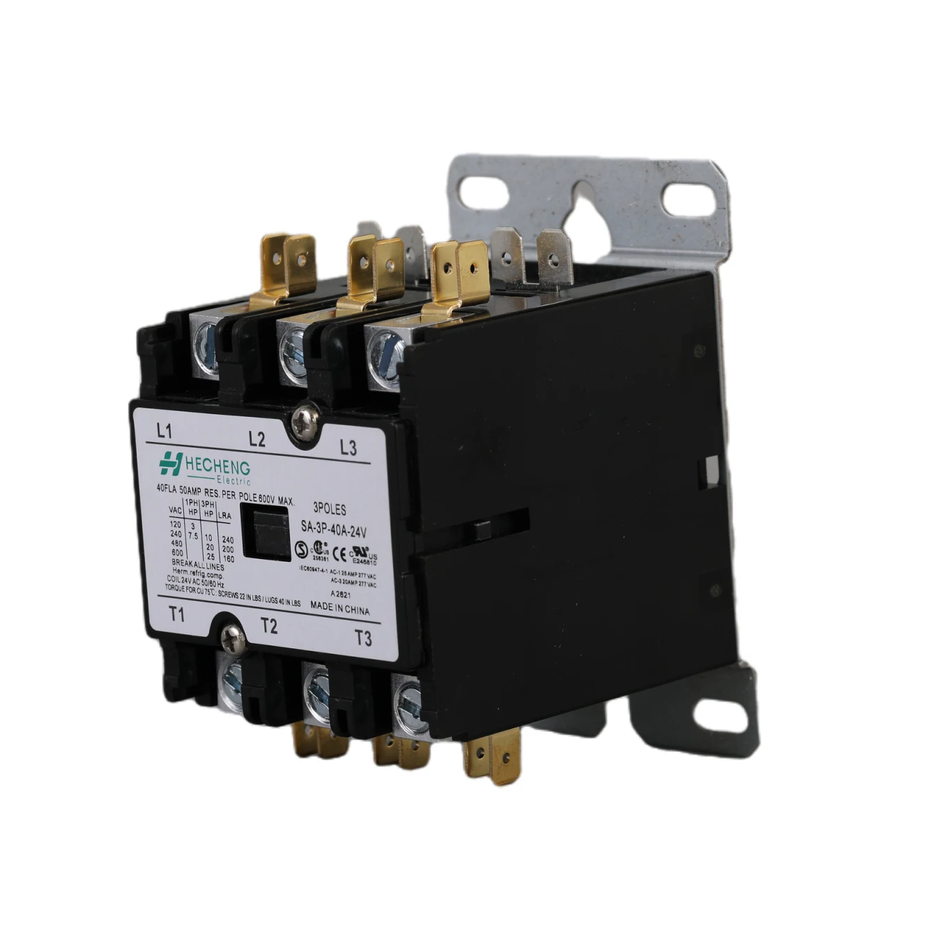 UL Listed Definite Purpose Contactor Air Conditioner Contactor 3P 40A DP Definite Purpose Contactor for HVAC