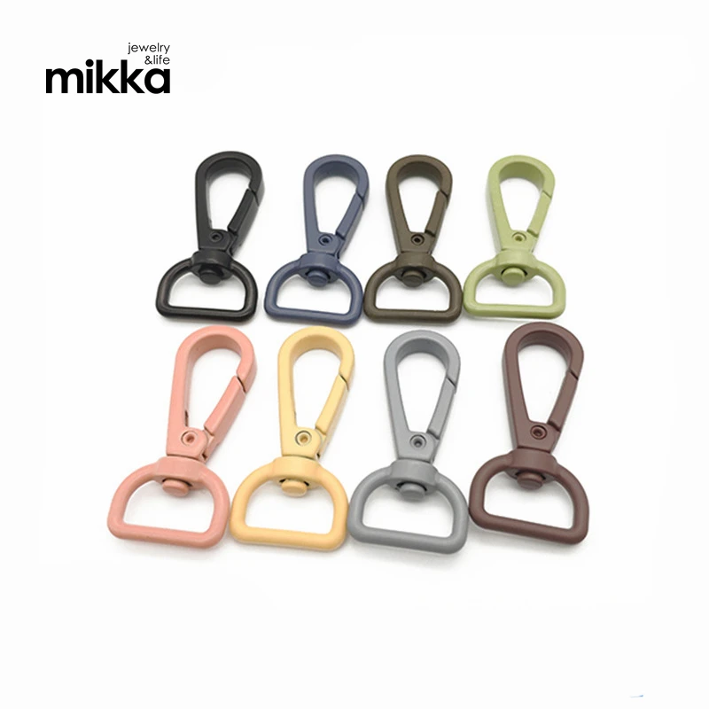 Stock Rainbow Plated Bag Clasps Lobster Swivel Snap Trigger Clips Metal Snap Hook