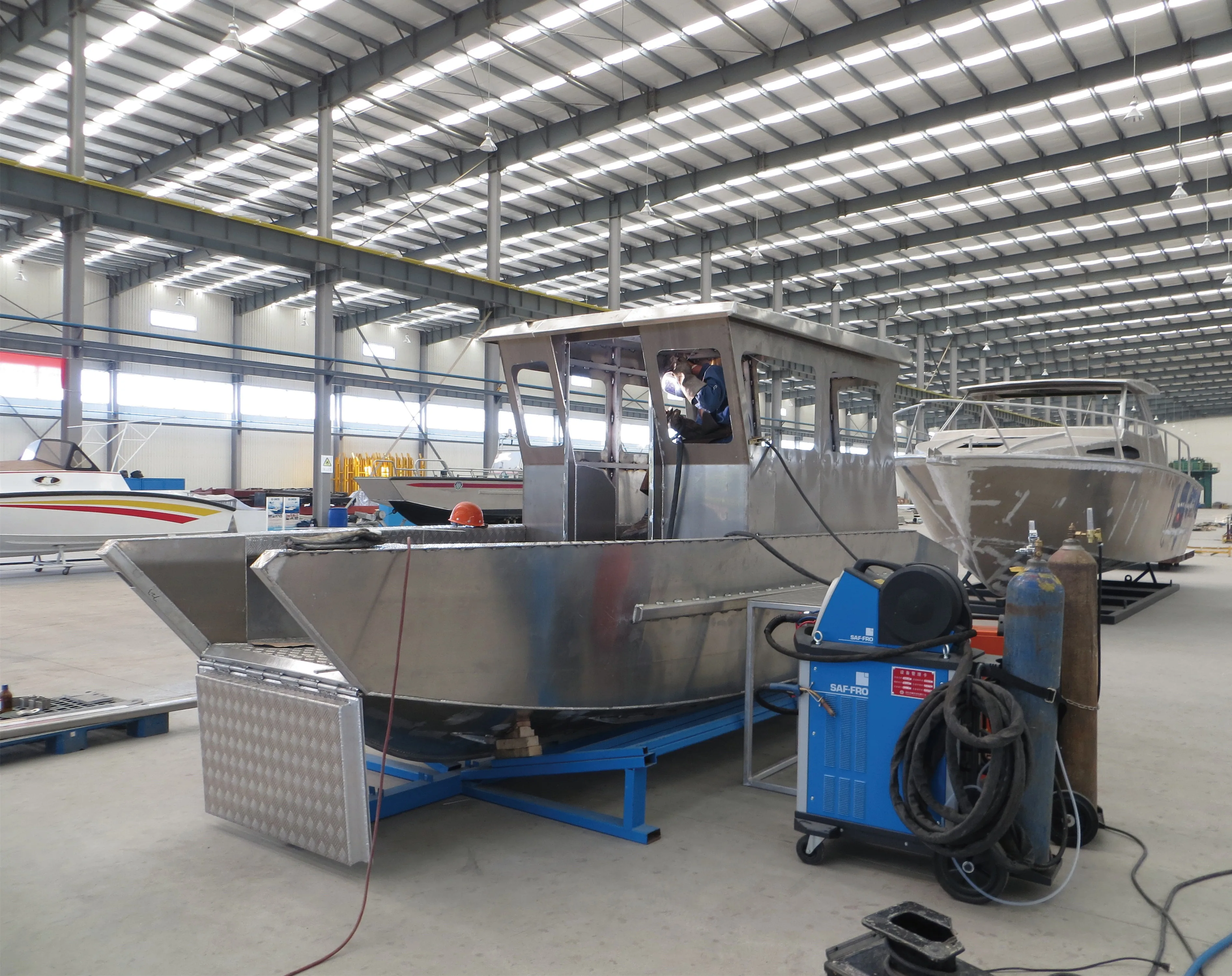 China 6.4m Aluminum Fishing Boat Luxury Yacht Commercial Boat Trailer Import Boats