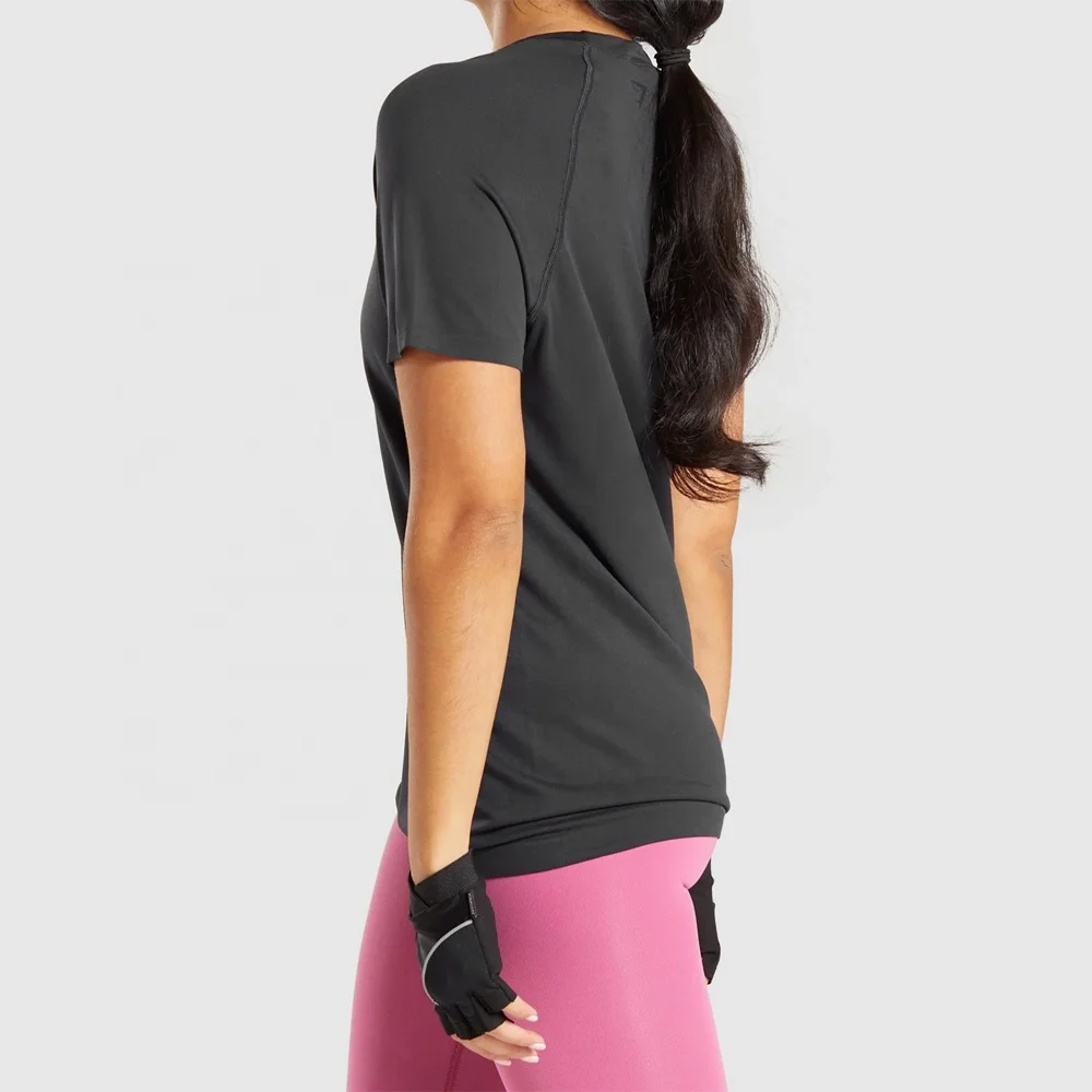 Summer Women Short Sleeve Shirts Workout Gym Sportswear Girls Super Soft Casual T shirts Wholesale