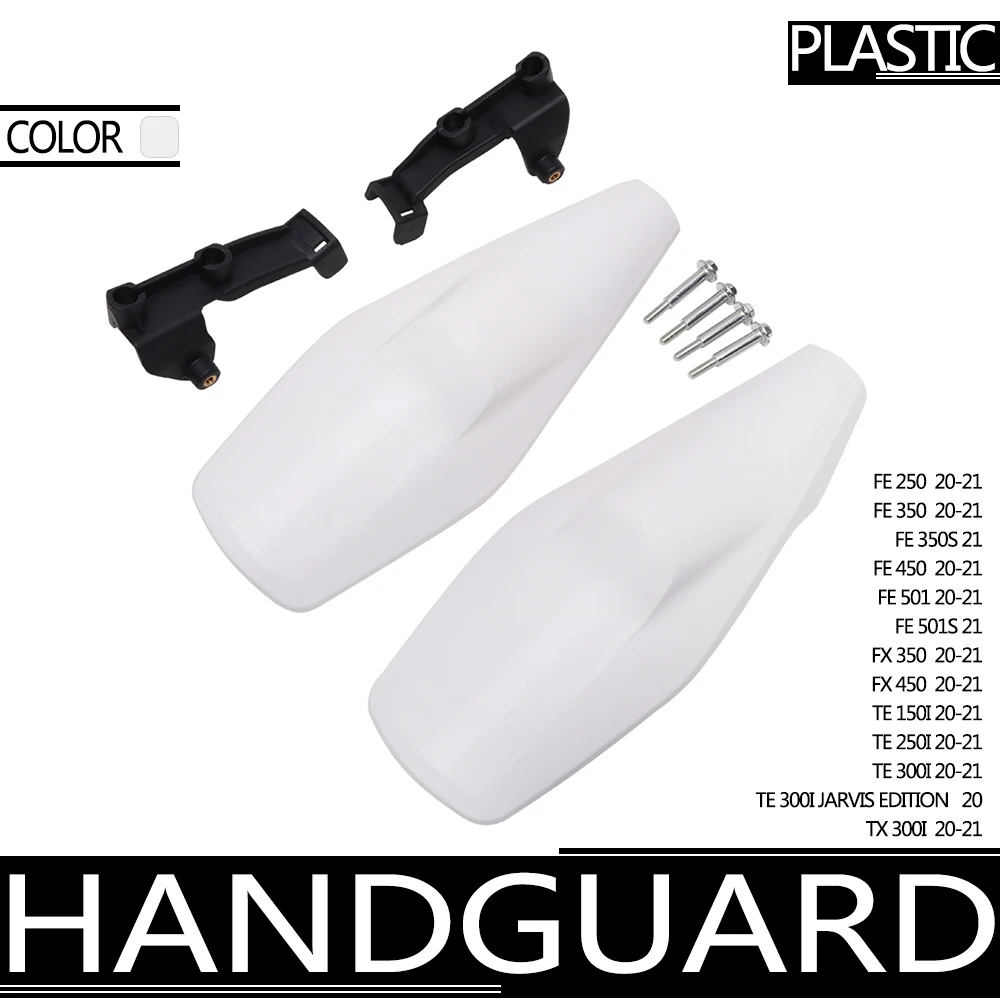 JFG FE250 FE350S easy install high quality PP Plastic motorcycle hand guards for Husqvarna