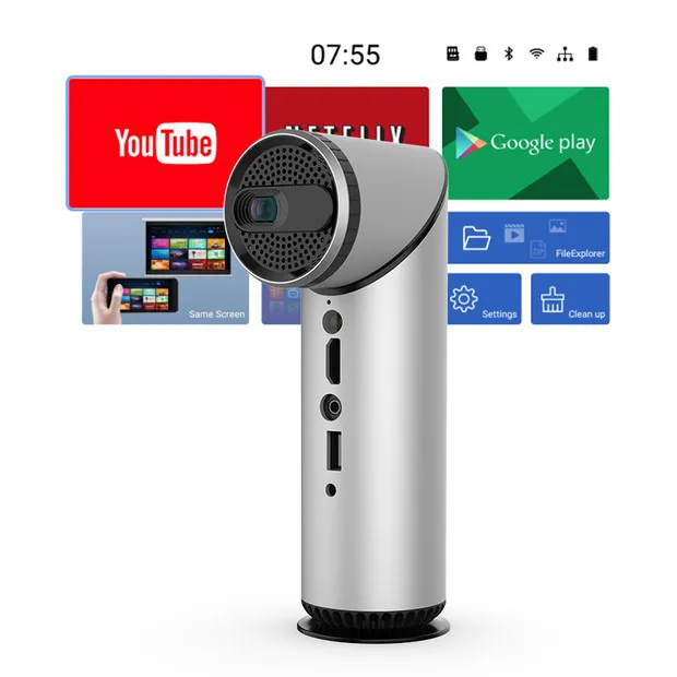 Dlp Projector Android Full 1080p Projector Wireless Multi Screen mini Wifi Video Beamer 4k IMAX