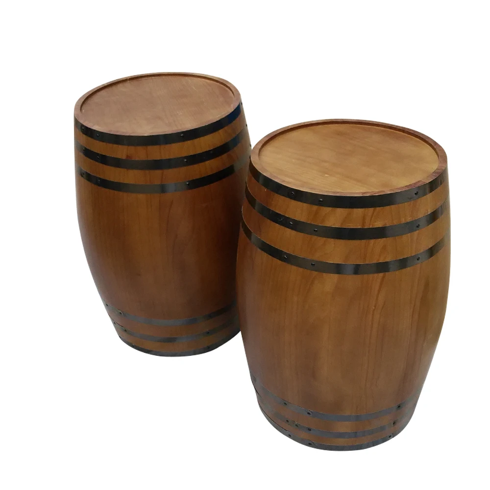 customized Decoration 50 liter Wine storage wooden empty Oak barrels for sale