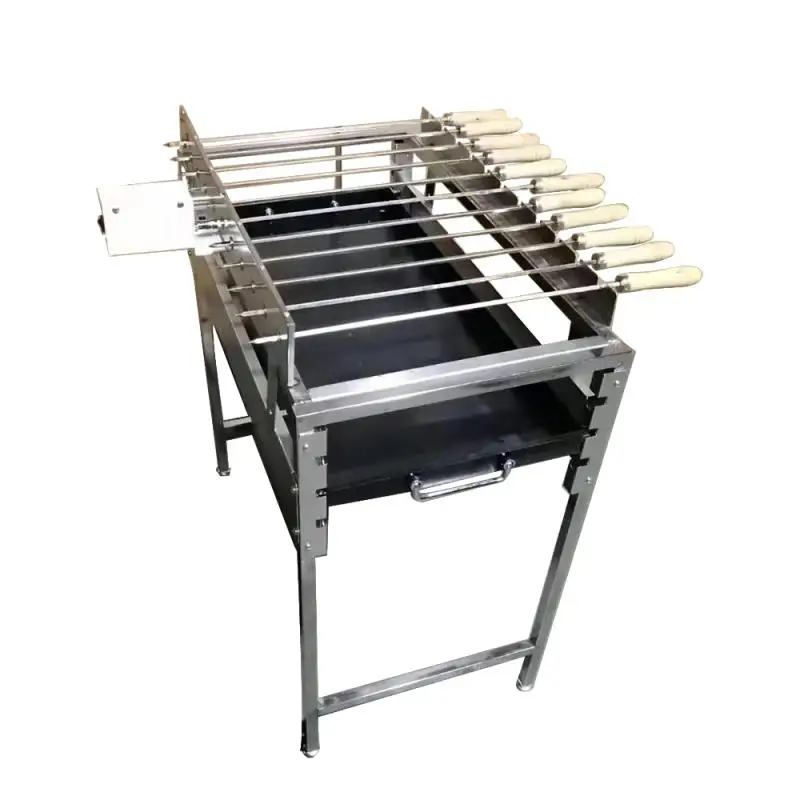 Переносной гриль Shish для приготовления свиной картофельной рыбы yakitori вечеринки пикника угольная моторизированная барбекю на открытом воздухе