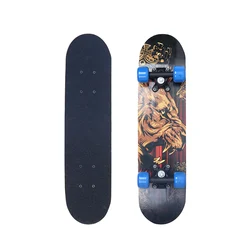 Skateboard Cartoon Skateboard 9 Layer Chinese maple Deck Double Rocker Skateboard for kids