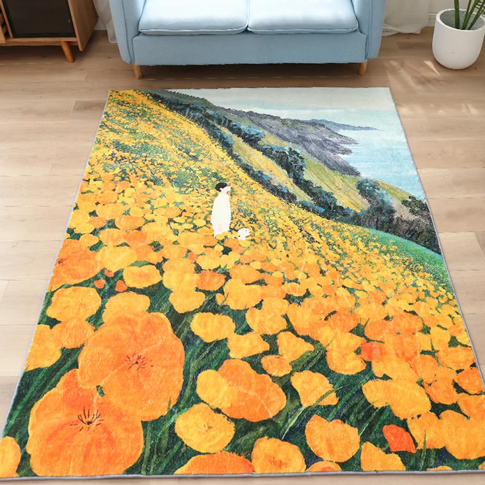 Large size new promotion handmade cashmere carpet for stock