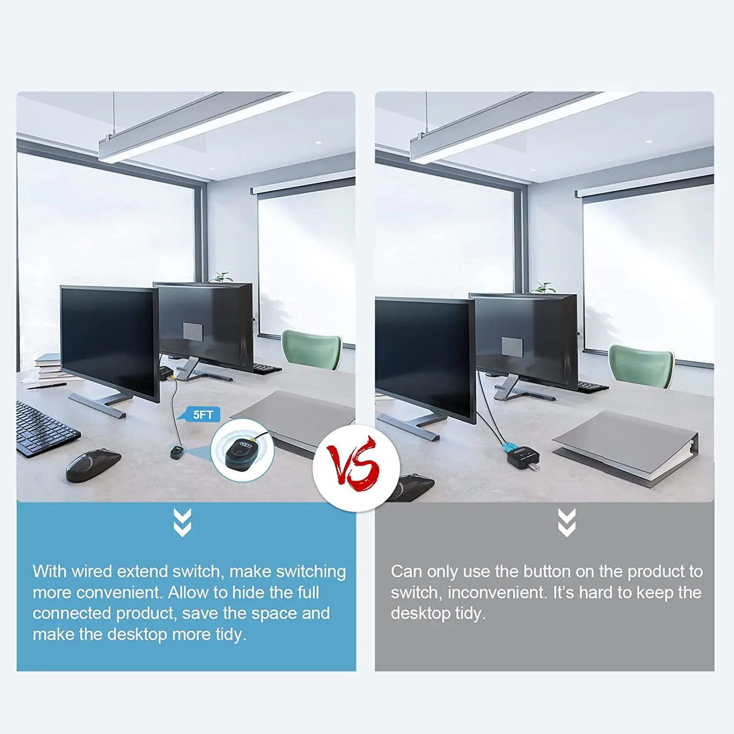 Office & School Supplies Newcare USB switch selector, 2.0 peripheral box pcs share 1 device, sharing switch, suitable for keybo