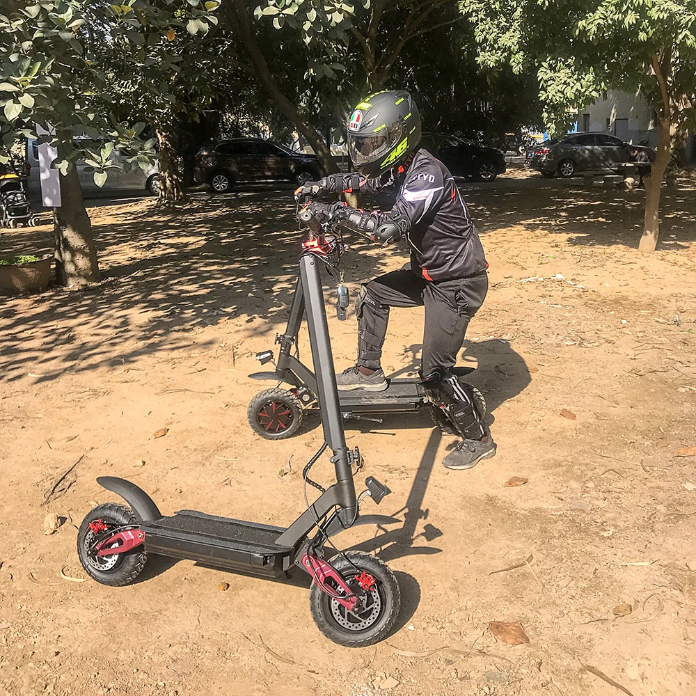 Factory Price 10-Inch 60V 3600W Powerful E Scooter Dual Motor Two Wheel Electric Scooter Foldable with Seat