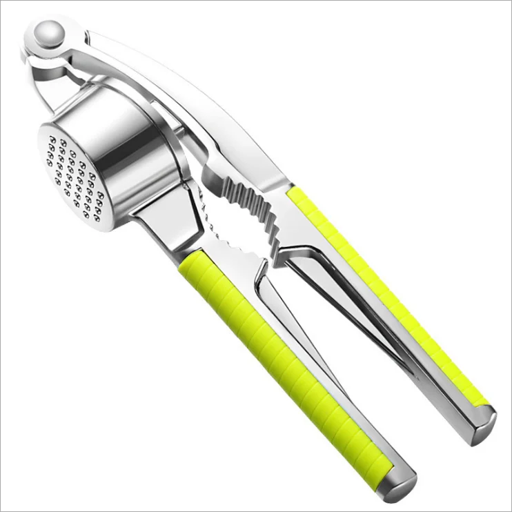 Household garlic press manual ginger garlic press stainless steel