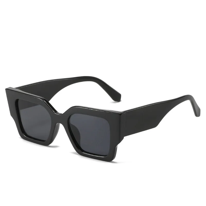 2023 Custom logo Fashion Square Luxury Brand Sun Glasses   Gradient Sunglasses New Women Black Rose Red Shades Lady