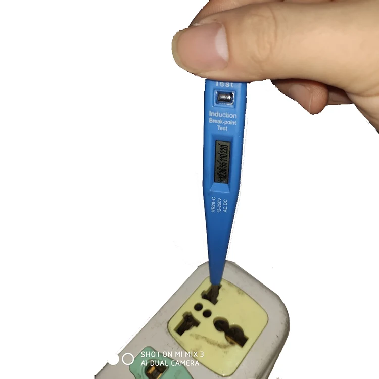 FN-686 mini pocket ce digital voltage tester pen with LCD display