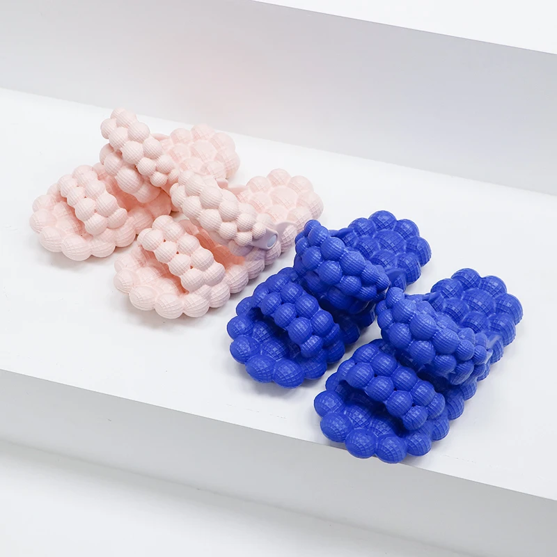 Cute Summer Women Men Golf Ball Slide Slipper Wholesale EVA lychee Slippers Massage Pink Bubble Slides