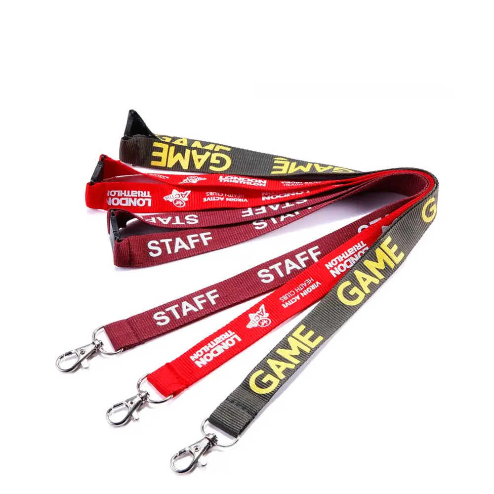 Wholesale Thermal Transfer Nfl football Team logo Lanyard Club/badge/key/work Permit/mobile Phone Sling Release Lanyard