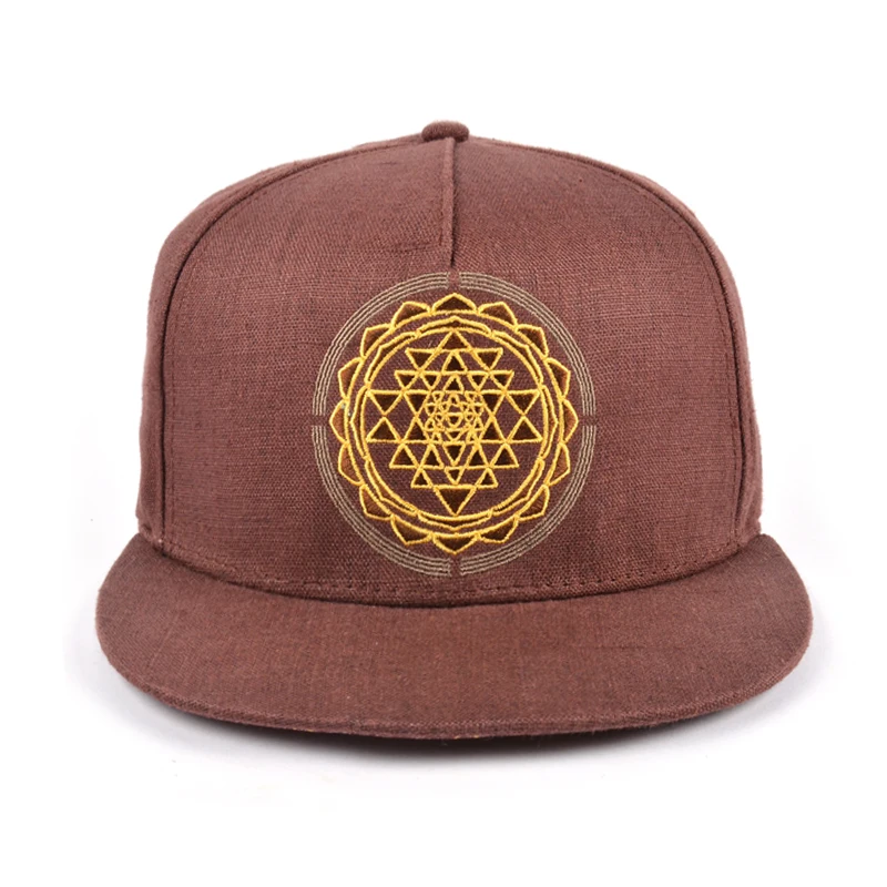 Wholesale Custom 5 Panel Flat Brim Embroidery Design Sports Hemp Snapback Hats and Caps