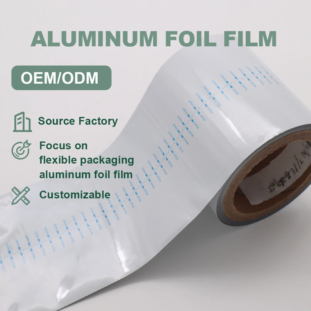 Custom Printed Packaging Roll Film Plastic Lamination Automatic Packaging Film Roll of Food