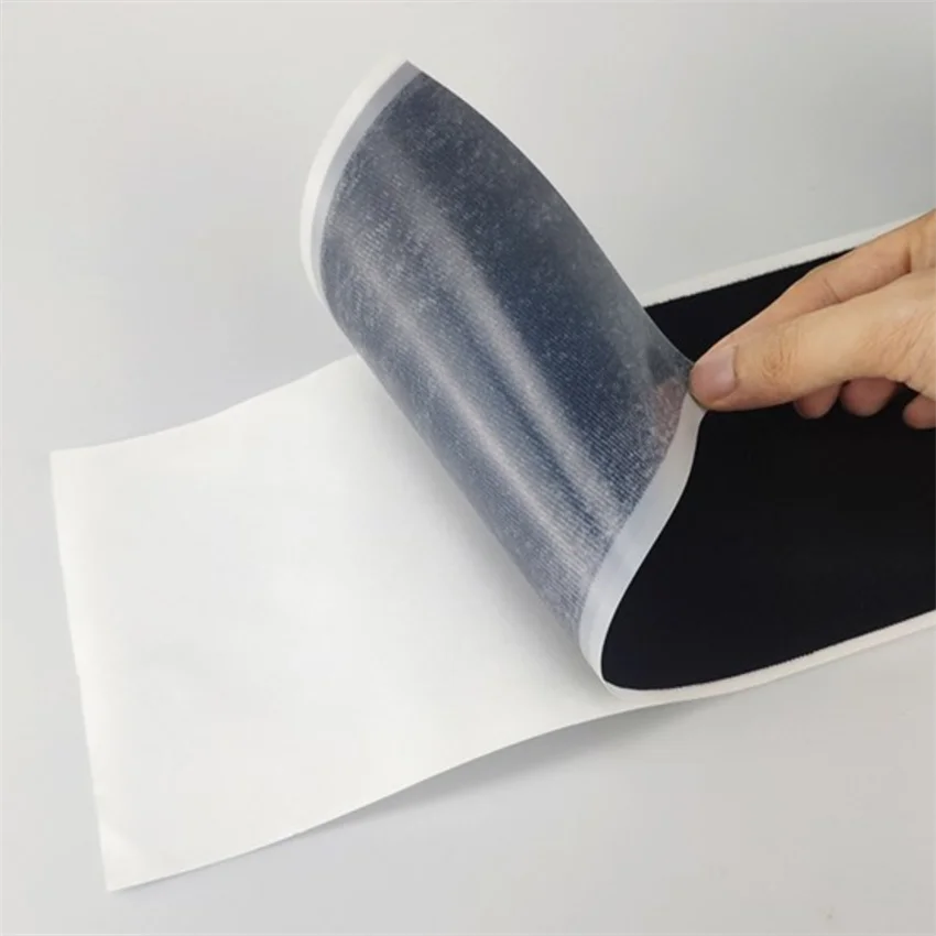 Customized 110MM Black Thermal Lamination Magic velcroes hook and loop Tape