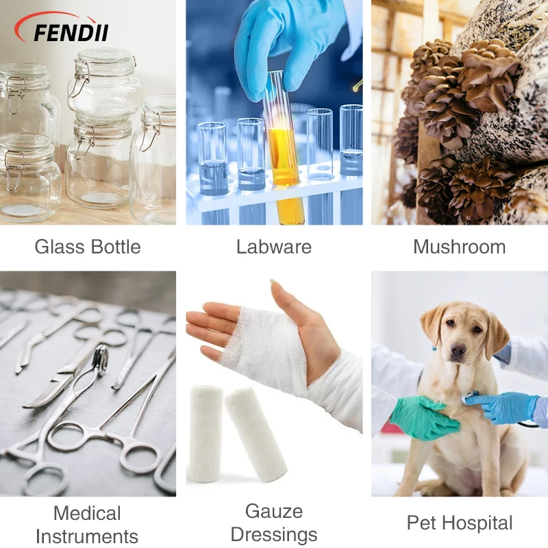 Automatic Autoclave Medical Waste food mushroom substrate Autoclave steam sterilizer 200L With Price