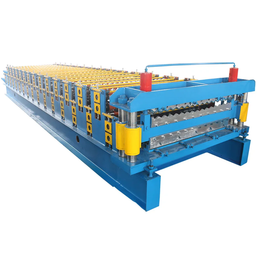 Машина для формовки рулонных плит из гофрированного железа