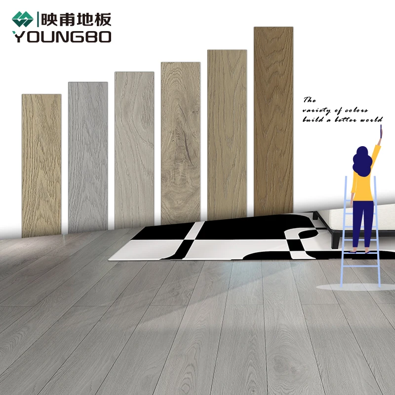 Bottom price wholesale Pvc Wood carpet  laminate plastic 1.2mm-3mm  PVC vinyl floor Sticker