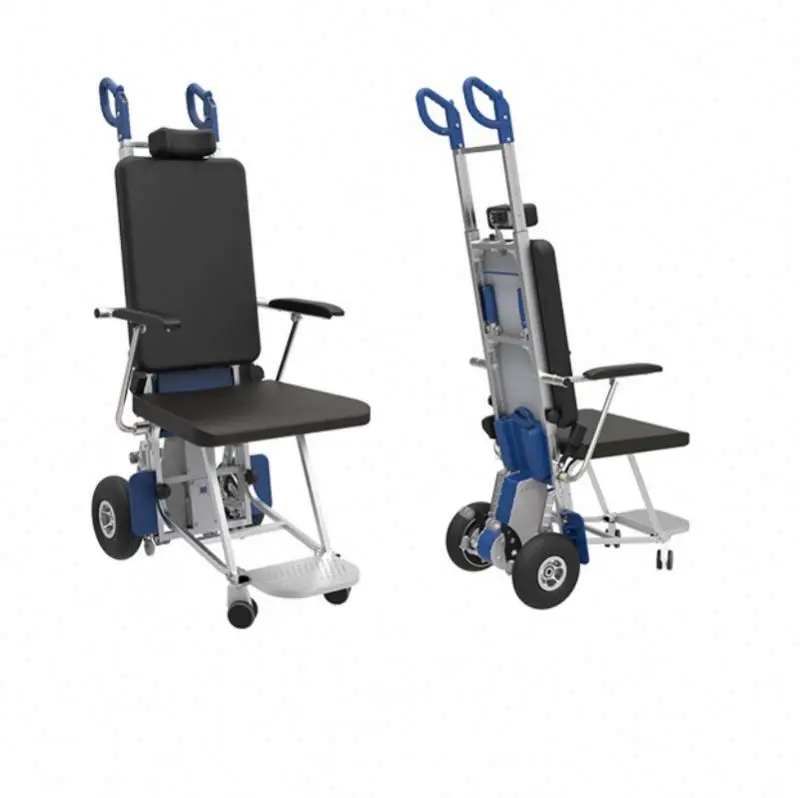 Automatic Stair Climbing Wheelchair Rubber Tracks Electronic & Stairs Portable Self Loading Stacker Electric Forklift