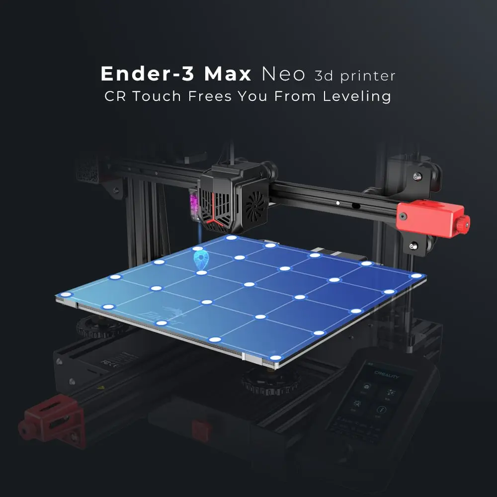 Creality Wholesale Ender-3 Max Neo Large Print Size 300*300*320mm Auto Leveling Dual Z-axis Upgrade Metal Extruder 3D Printer