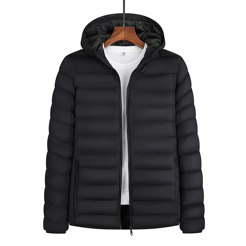 2020 Winter Fashion Hot Sale Warm Light Windproof Cotton Padded Clothes  Full Zipper Coat For Men