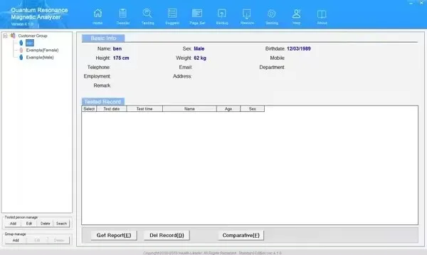Dropshipping quantum health resonance analyzer magnetic machine software