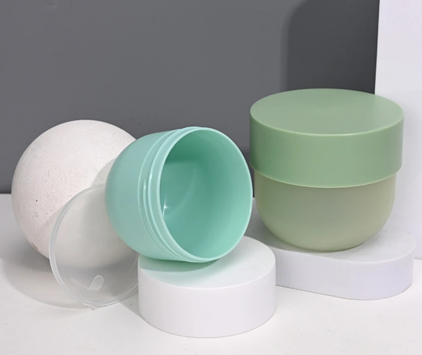 Custom 200g Cream Bottle Wide Mouth PP Plastic Scrub for Face Cream Hair Care Lotion Shampoo Clean Mud Film Cosmetic Packaging