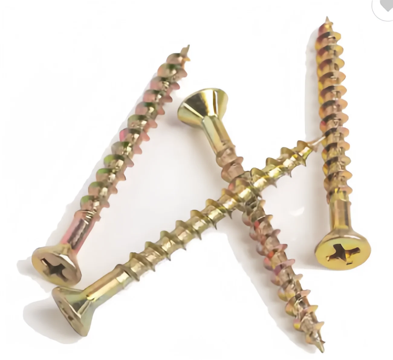 Self tapping screws wood button head 2# phillips drive type 17 screws zinc plated wood screws