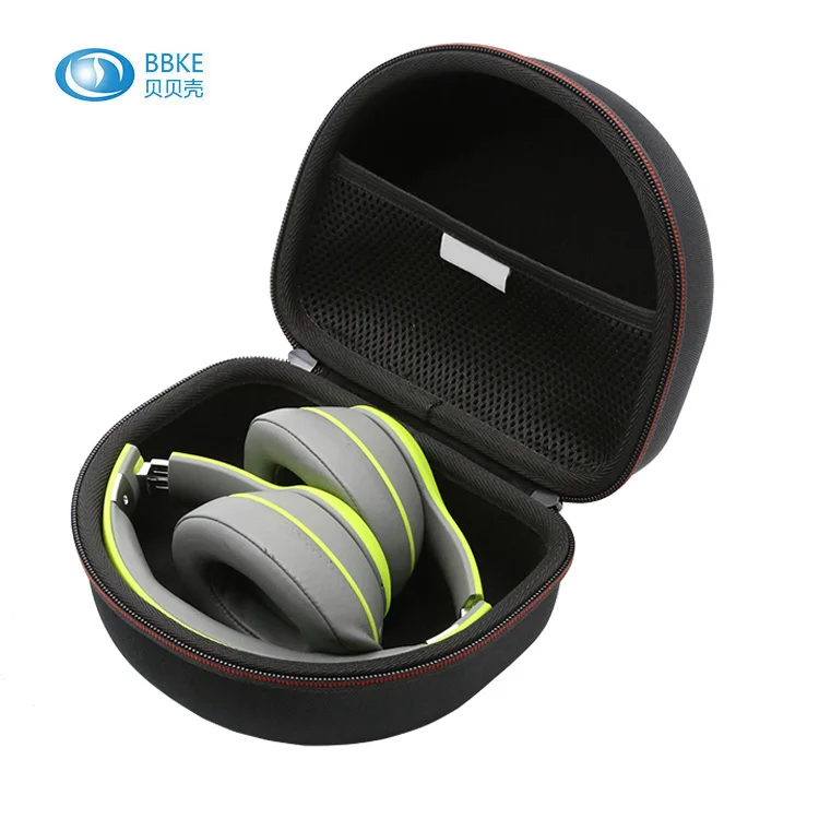 Custom Hard EVA Headphone Organizer Waterproof Shockproof Earphones Case Personalized Earphone Case Zippered Eva Headphone Case