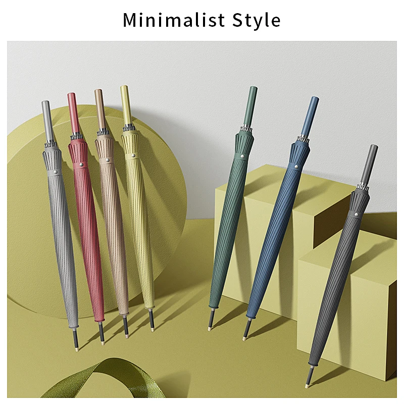 Custom Printed Promotional 27 inch Fiberglass Straight Golf Umbrella with Your Logo