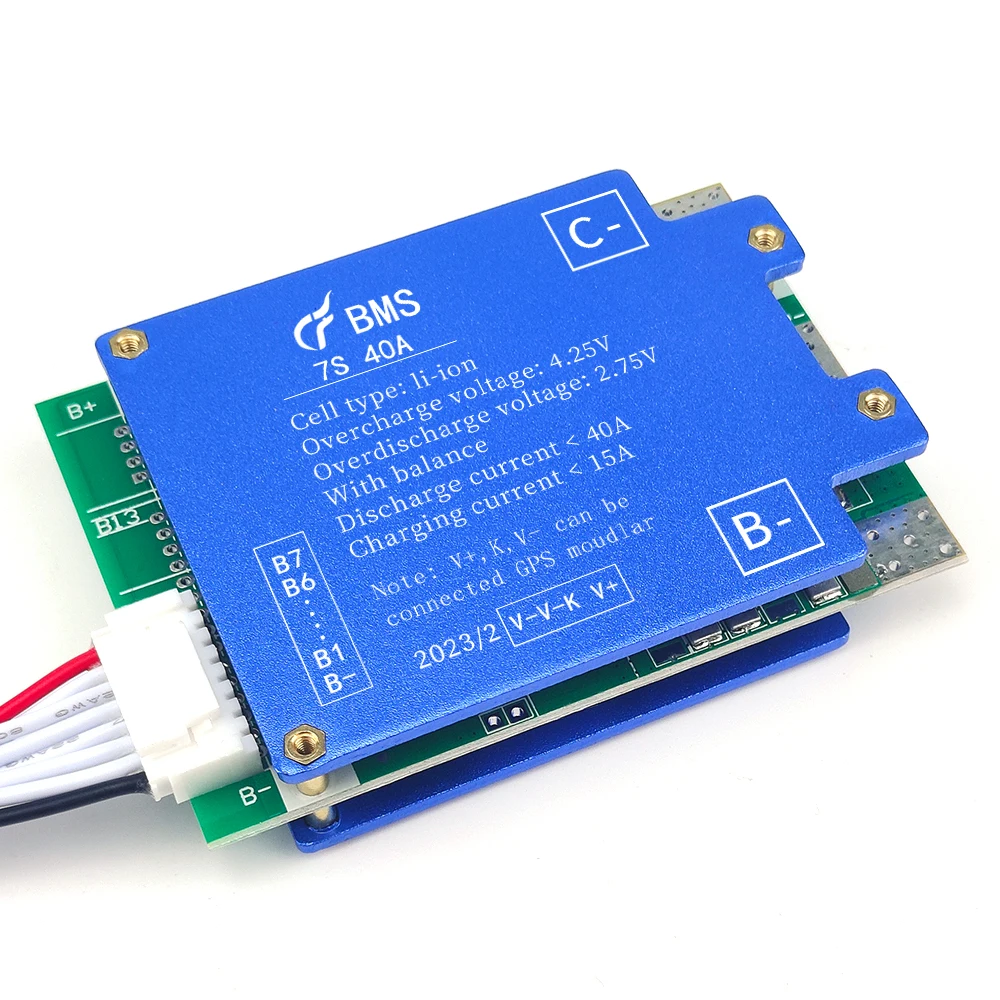Changfa 7S 24V li-ion 40A BMS Energy Storage System lithium ion battery pack 18650 battery GPS Module Balance