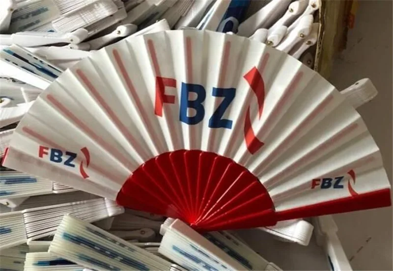 23cm Plastic Hand Craft Holding Foldable Length Spanish Fan Customized Clark Hand Fan for Promotion and Festival