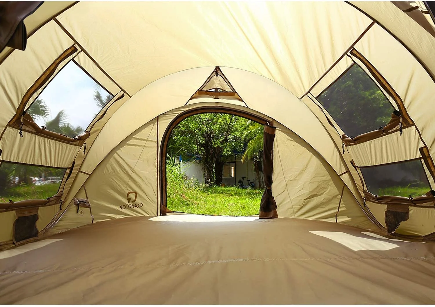 5-6 Instant Beach Cabin Tent Pop Up Out Waterproof Automatic Instant Custom  Beach Pop Up Camping Tent Custom