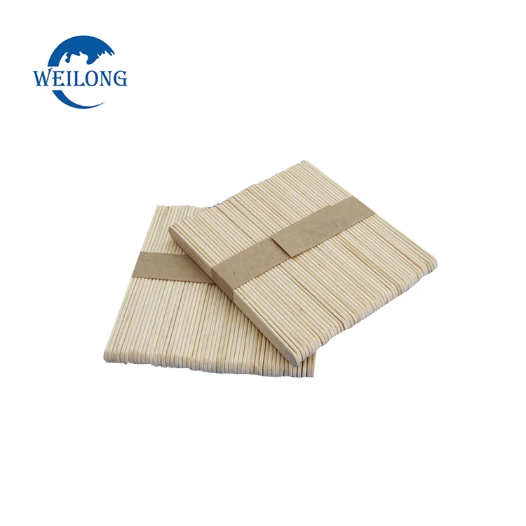 Hot sale disposable food grade wooden ice cream stick can be customized birch ice cream sticks