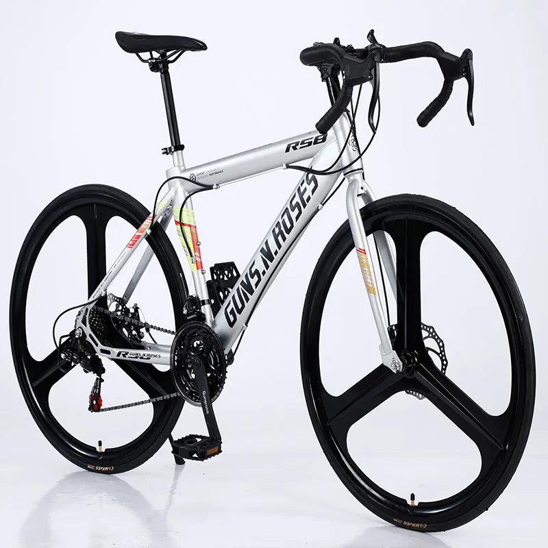 High-carbon Steel Adult Bike,suspension Fork Disc Brake Road Bike Bicicletas Road Bicycle for Sale