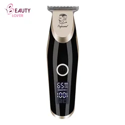Champagne Gold Electric Rechargeable Hair Trimmer Hair Cutter Clipper