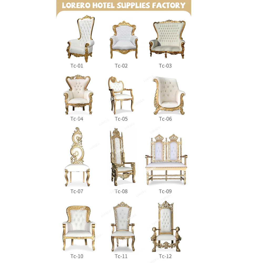 Hot sale high back cheaper  king sliver throne chairs