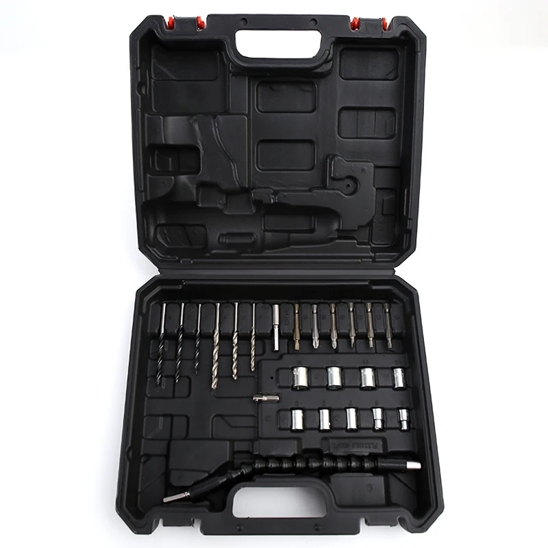 24 Pieces Household Electric Cordless Impact Battery Drill Power Tools Set Combo