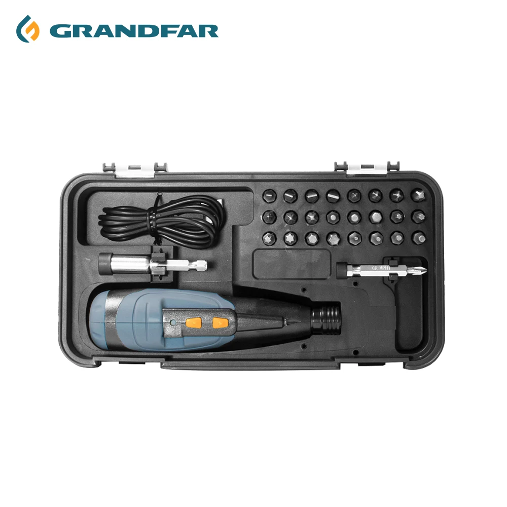 GRANDFAR Mini 3 6 В перезаряжаемая батарея с 5 настройками крутящего момента Бытовая Беспроводная отвертка со светодиодным светом
