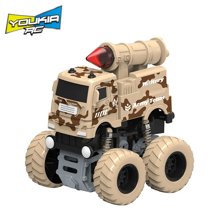 Big wheel friction toy vehicle inertial military vehicles  army missile rocket transport car 12pcs Set Collection Toys For Child