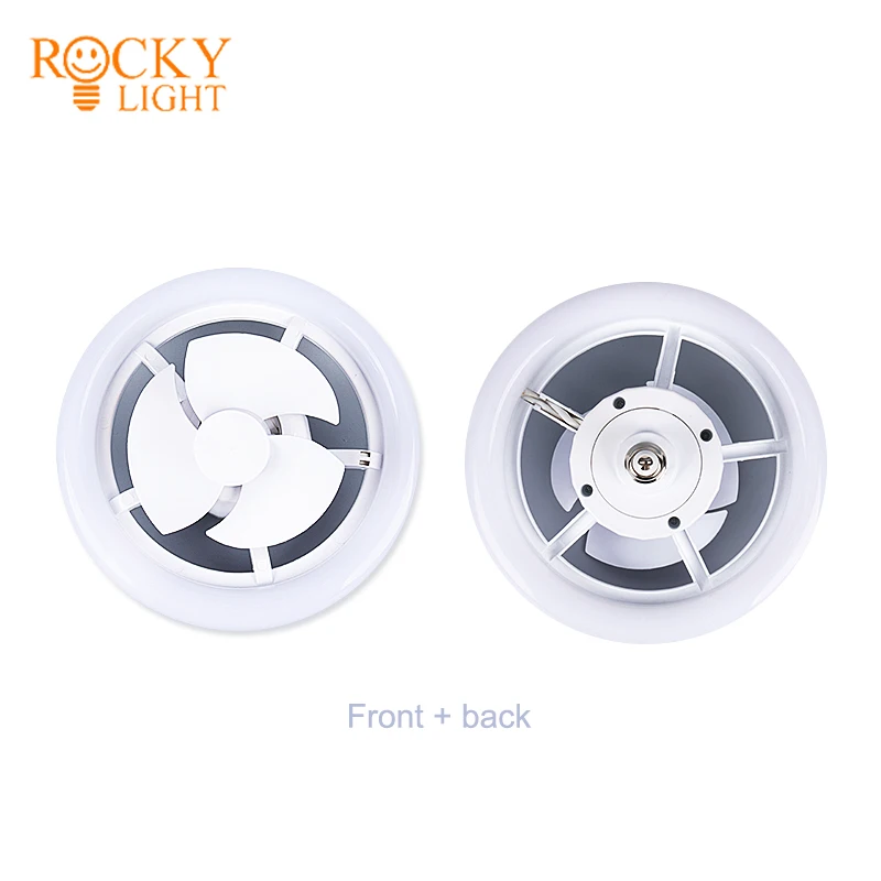 RGB shaking head flying saucer fan light /Cross-border remote control LED shaking head fan light E27 Screw RGB Magic Color Bedro