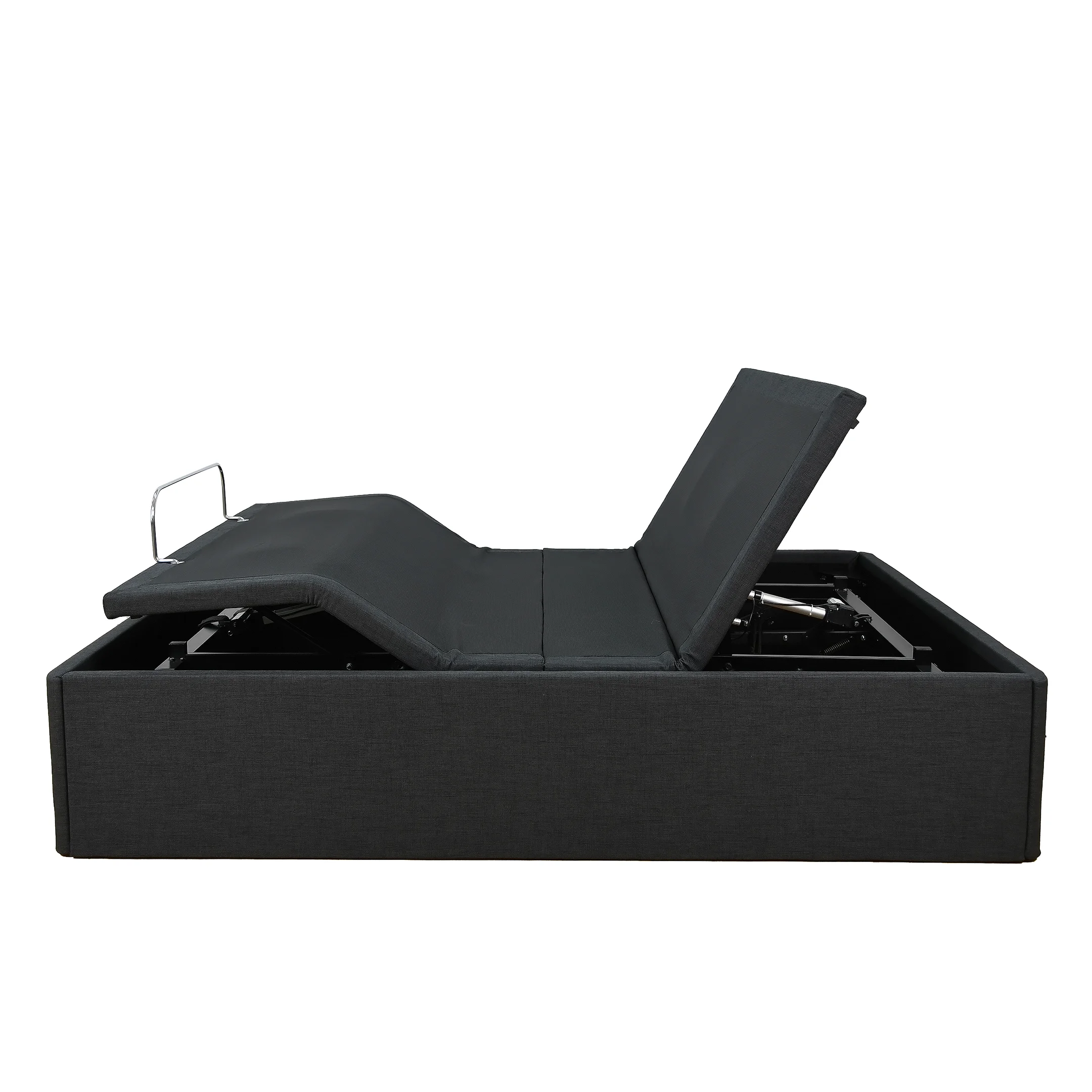 Rondure Wireless Remote Ottoman Electric Adjustable Bed Storage Electric Bed Frame Motion Storage  Bed