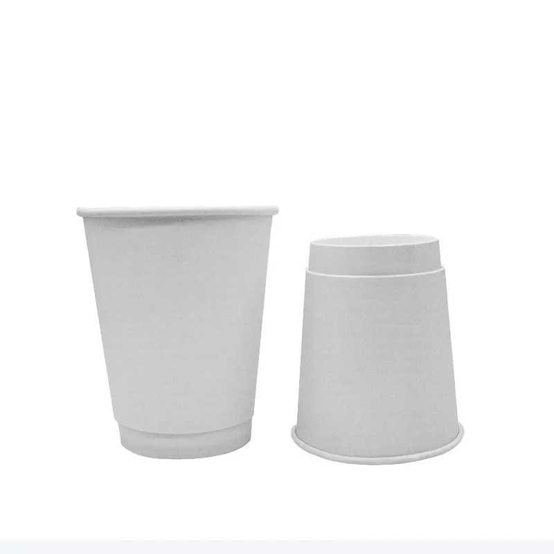 In Stock PE coated doubal wall insulation hot drink Paper Coffee Cup with PP Lids