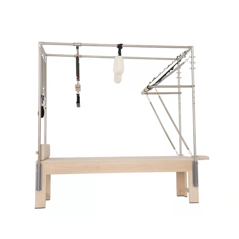 Commercial Pilates Reformer Pilates Equipment White Maple Cadillac Bed Pilates Machine Reformer