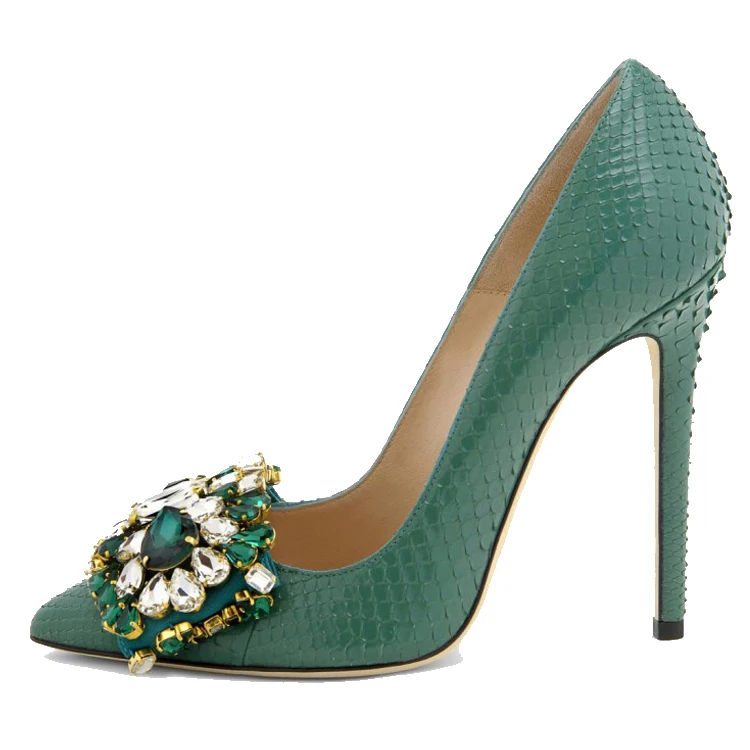 Hoslasenshoes Factory Supply custom made PU leather women office party wedding casual pointed toe stiletto high heel women pumps