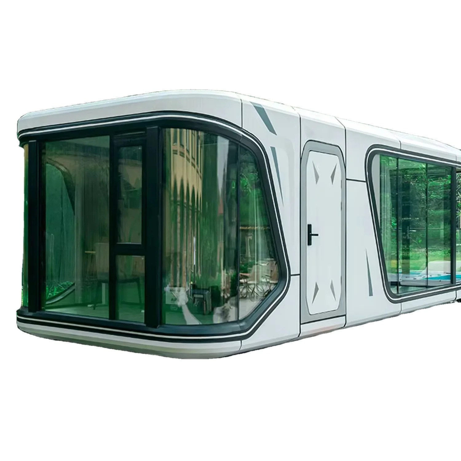 Cymdin Luxury Hotel Mobile Capsule House Prefabricated Steel Container Smart Home Features Modern Design Style Outdoor Camping